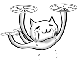 cat-type drone sticker #8397120