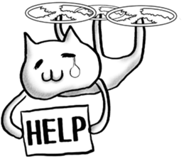 cat-type drone sticker #8397124