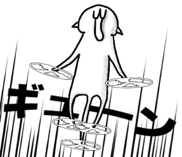 cat-type drone sticker #8397132