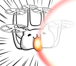 cat-type drone sticker #8397135