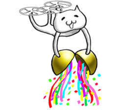 cat-type drone sticker #8397143