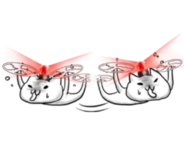 cat-type drone sticker #8397145
