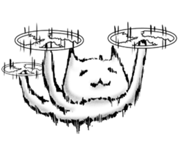 cat-type drone sticker #8397151