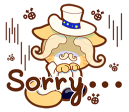 The Teatime Of Cat Grandpa & Little Girl sticker #8397593