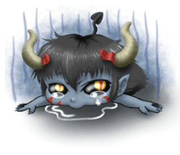 Angels and demons of intense Sticker sticker #8397674