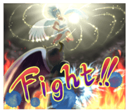Angels and demons of intense Sticker sticker #8397707