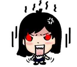 Red-white girl sticker #8397753