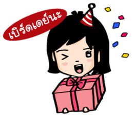 Red-white girl sticker #8397770