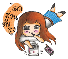 Neckline dress girl ( V.Wood color ) sticker #8397833