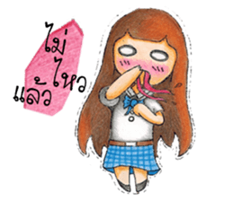 Neckline dress girl ( V.Wood color ) sticker #8397834