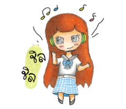 Neckline dress girl ( V.Wood color ) sticker #8397836