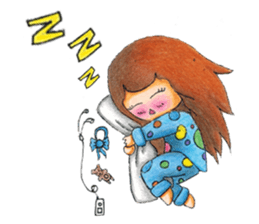 Neckline dress girl ( V.Wood color ) sticker #8397849