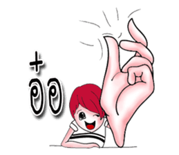 The red haired guy and friends sticker #8399269