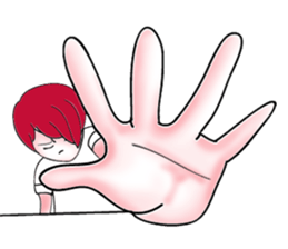 The red haired guy and friends sticker #8399271