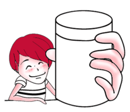 The red haired guy and friends sticker #8399273