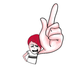 The red haired guy and friends sticker #8399276