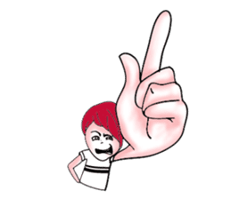 The red haired guy and friends sticker #8399276