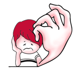 The red haired guy and friends sticker #8399279