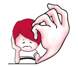 The red haired guy and friends sticker #8399279