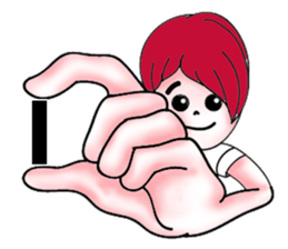 The red haired guy and friends sticker #8399280