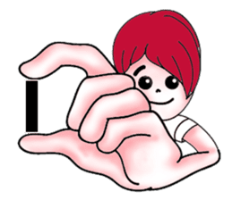 The red haired guy and friends sticker #8399280