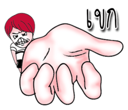 The red haired guy and friends sticker #8399282