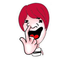 The red haired guy and friends sticker #8399293