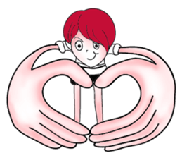 The red haired guy and friends sticker #8399295