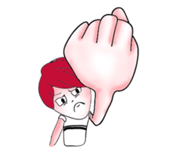 The red haired guy and friends sticker #8399296