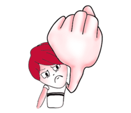 The red haired guy and friends sticker #8399296