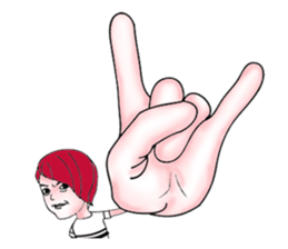 The red haired guy and friends sticker #8399297