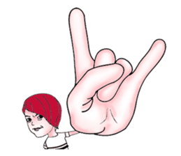 The red haired guy and friends sticker #8399297