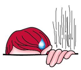 The red haired guy and friends sticker #8399299