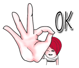 The red haired guy and friends sticker #8399300