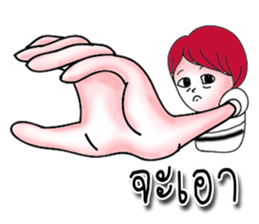 The red haired guy and friends sticker #8399302