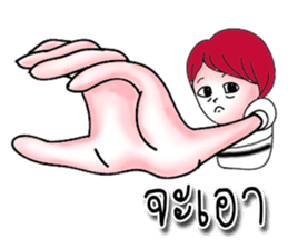 The red haired guy and friends sticker #8399302