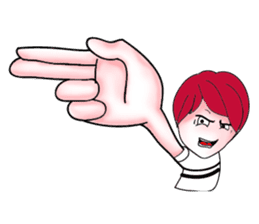 The red haired guy and friends sticker #8399304