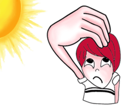 The red haired guy and friends sticker #8399305