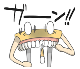 Gakumokkun of dental cast2 sticker #8401071
