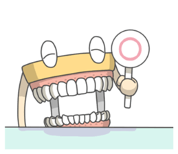 Gakumokkun of dental cast2 sticker #8401072