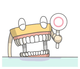 Gakumokkun of dental cast2 sticker #8401072