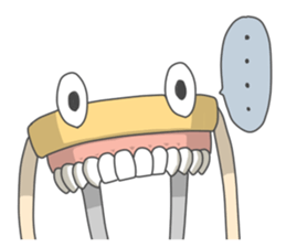 Gakumokkun of dental cast2 sticker #8401074