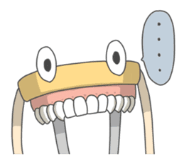 Gakumokkun of dental cast2 sticker #8401074