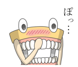 Gakumokkun of dental cast2 sticker #8401075