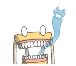 Gakumokkun of dental cast2 sticker #8401079