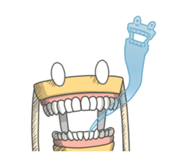 Gakumokkun of dental cast2 sticker #8401079