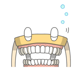 Gakumokkun of dental cast2 sticker #8401096