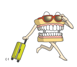 Gakumokkun of dental cast2 sticker #8401100