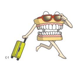 Gakumokkun of dental cast2 sticker #8401100