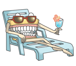 Gakumokkun of dental cast2 sticker #8401101